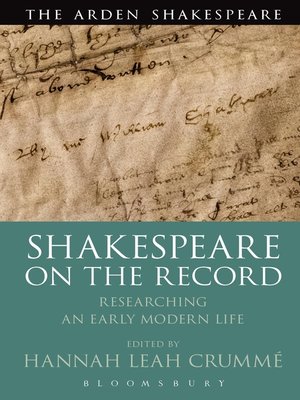 cover image of Shakespeare  on the Record